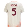 Maglia ufficiale AS Roma Ndicka 5 Trasferta 2024-25 per Uomo